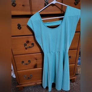 Teal Skater Dress